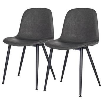 Chaises capitonnées Capra - Lot de 2