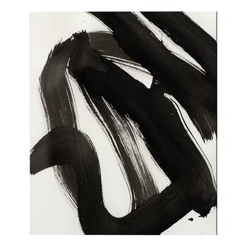 Afbeelding Abstract black brush stroke
