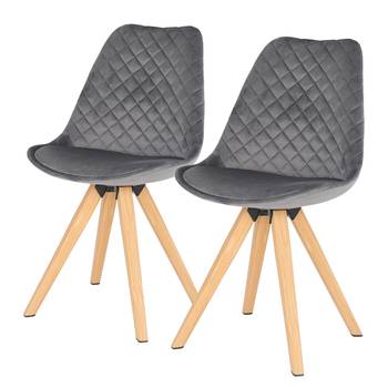 Chaises capitonnées Taskan I (lot de 2)