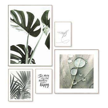 Wandbilder Set Naturlinien (5-tlg.)