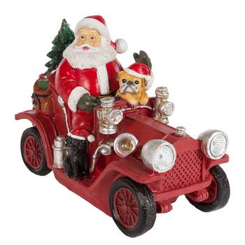 LED-decoratie Santa met Oldtimer