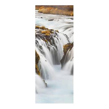 Glasbild Brúarfoss Wasserfall in Island