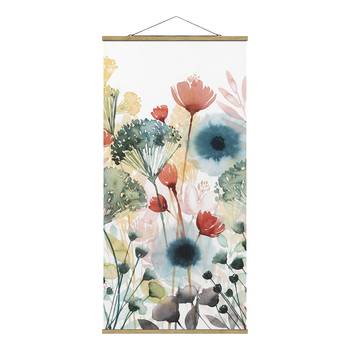 Wandkleed Wilde bloemen in de Zomer I