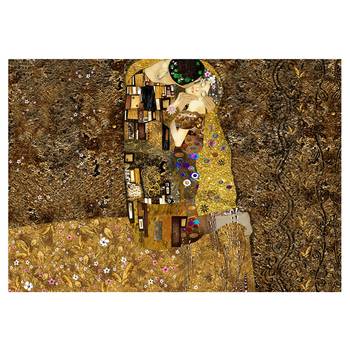 Fotobehang Klimt Inspiration Golden Kiss