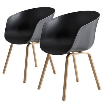 Chaises à accoudoirs Loppi (lot de 2)