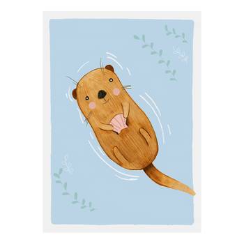 Impression sur toile Loutre