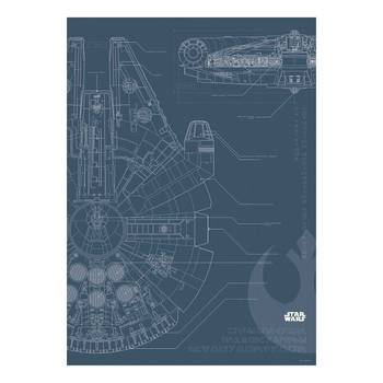 Afbeelding Star Wars Blueprint Falcon