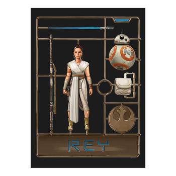 Wandbild Star Wars Toy Rey