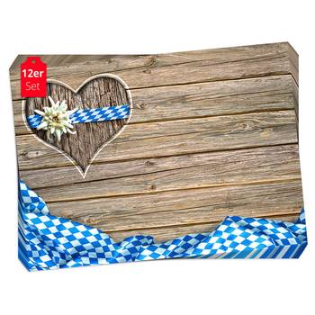 Placemats Beieren Hart (set van 12)