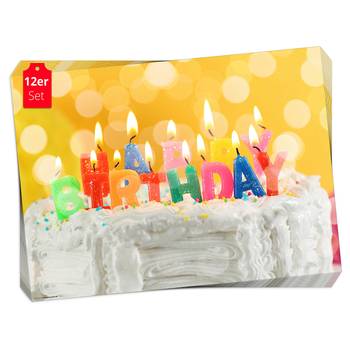 Sets de table Happy Birthday (lot de 12)