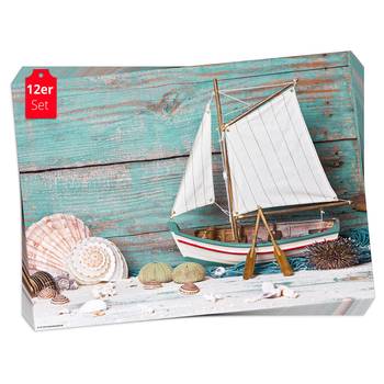 Placemats Zeilschip (set van 12)