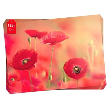 Sets de table Coquelicots (lot de 12)