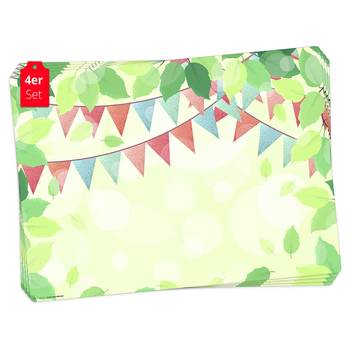 Placemats Tuinparty (set van 4)