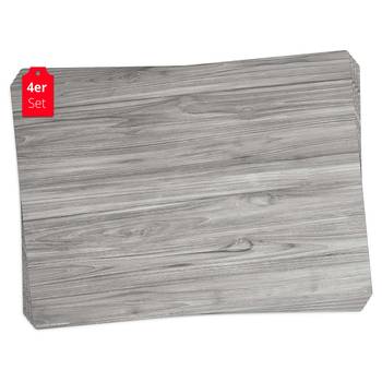 Placemats Houttextuur (set van 4)