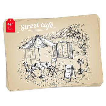 Sets de table Street Cafe (lot de 4)