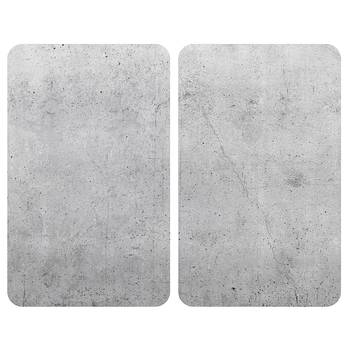 Herdabdeckplatten Beton (2er-Set)