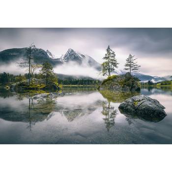 Fotobehang Foggy Day Meer