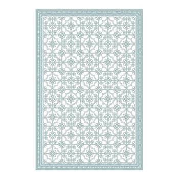 Tapis en vinyle carrelage Motif floral