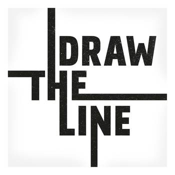 Leinwandbild Typo Draw The Line