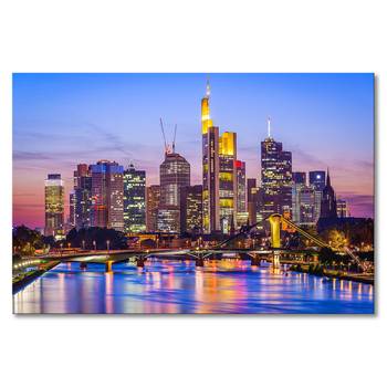 Leinwandbild Frankfurt Skyline