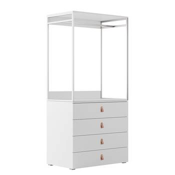 Armoire à vêtements Nikko 93 cm ouverte