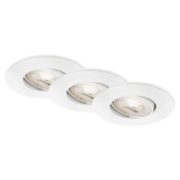 LED-inbouwspot Toraco set van 3