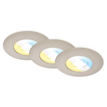 LED-inbouwspot Bolzon set van 3