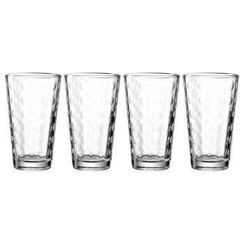 Set di 4 bicchieri Optic