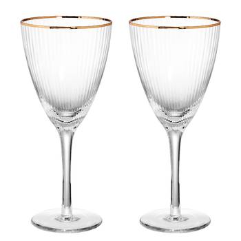 Verres à vin GOLDEN TWENTIES - Lot de 2