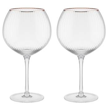 Verres à gin GOLDEN TWENTIES - Lot de 2