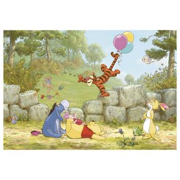 Fotobehang Winnie Pooh Ballooning