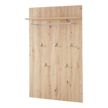 Appendiabiti Da Parete Mina In Legno Driftwood | 7 Ganci, 90 Cm | Pannello In Legno Massiccio Naturale Per Ingresso E Soggiorno