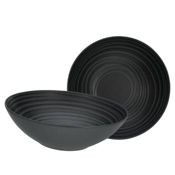 Saladeschaal Lava Stone set van 2