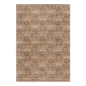 Jute vloerkleed Arriana Floral