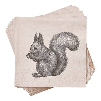Serviettes en papier APRÈS écureuils