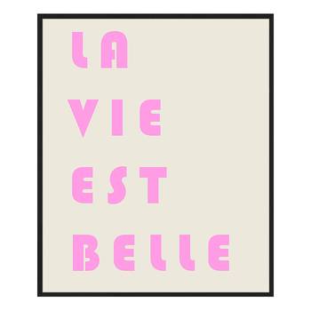 Quadro La Vie Est Belle Pink