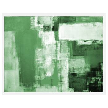 Quadro Abstract in Kelly Green