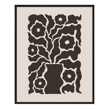 Afbeelding Black Tropical Poster