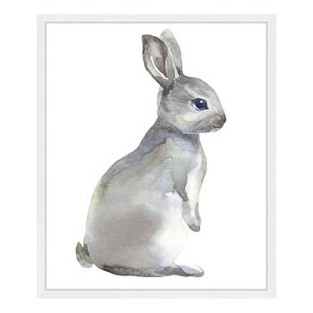 Afbeelding Watercolor Grey Rabbit