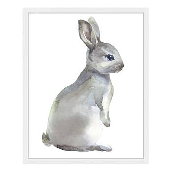 Afbeelding Watercolor Grey Rabbit