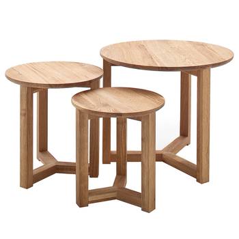 Houten bijzettafel Jodher set van 3