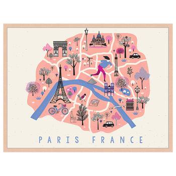 Bild Paris Cute Map