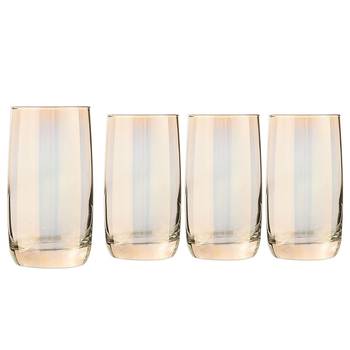 Drinkglas Shiny Gold set van 4