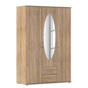 Drehtürenschrank Twin mit Spiegel oval