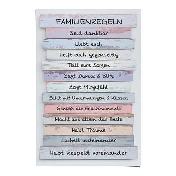 Poster Familienregeln