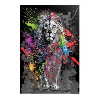 Poster Coloured Lion