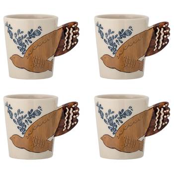 Tasse Hezha Vogel 4er-Set