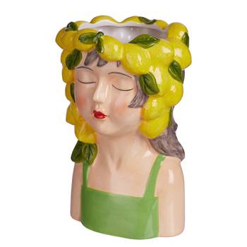 LEMON keramische vaas "Lemon Girl" 24cm