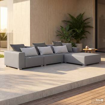 Divano angolare da esterno Daoda