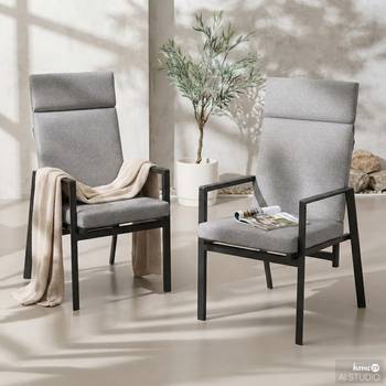 Verstelbare tuinstoel Myluna set van 2